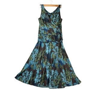 BCBG Maxazria jersey sea green fit & flare dress size‎ M